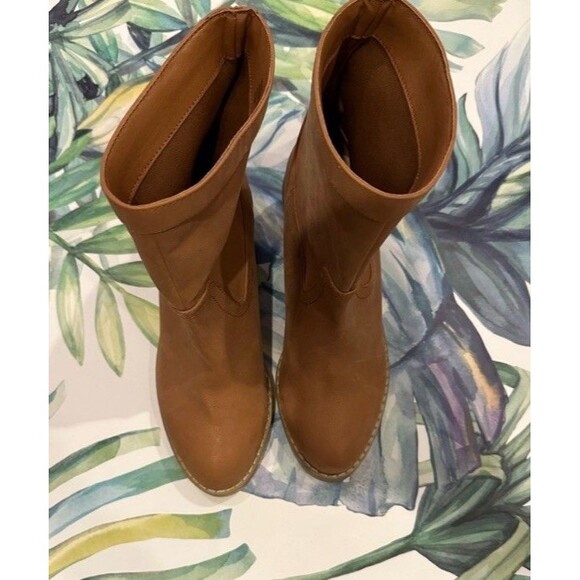 LOFT Brown Ankle Boots, Suede Like Fabric, Women’s 6.5 M Casual Everyday - Picture 5 of 5